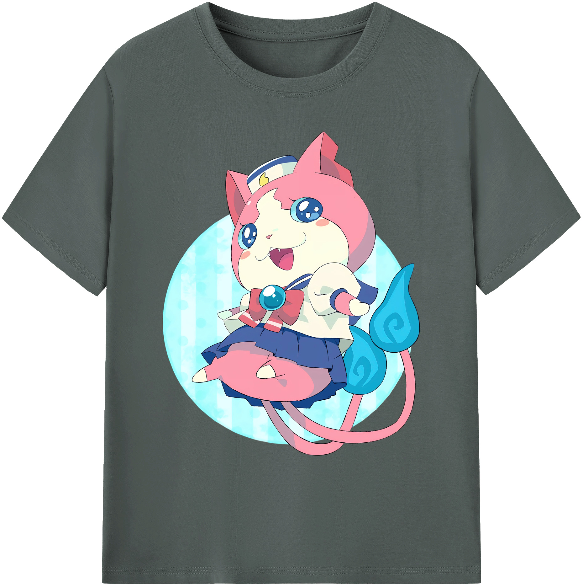 （画像用） 妖怪ウォッチ Yo-kai Watch 綿100％ メンズ半袖Tシャツ｜肌触りやわらか＆通気性